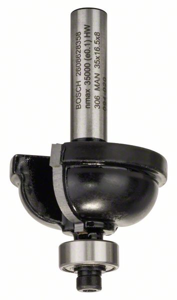 BOSCH Profilfräser F, 8 mm, R1 9,5 mm, D 35 mm, L 16,2 mm, G 59 mm