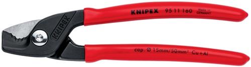 KNIPEX Kabelschere L.160mm Ku.-Überzug KNIPEX