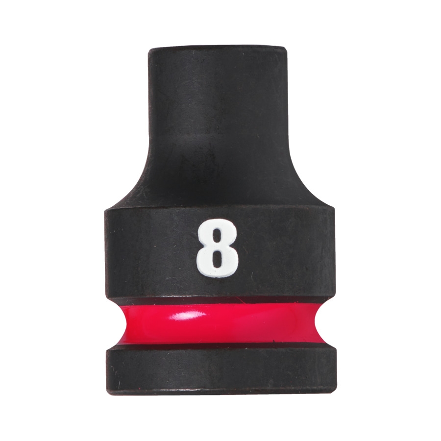MILWAUKEE 8 x 38 mm SHOCKWAVE Schlagnuss 1/2" kurz