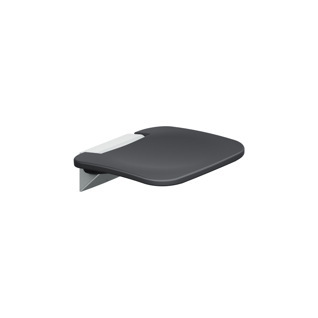 KWS Duschklappsitz A100 381x368mm graphitgrau / anthrazitgrau