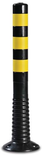 Nordwest Sperrpfosten Ku.schwarz/gelb D.80mm z.Schr.H.ü.Flur=750mm