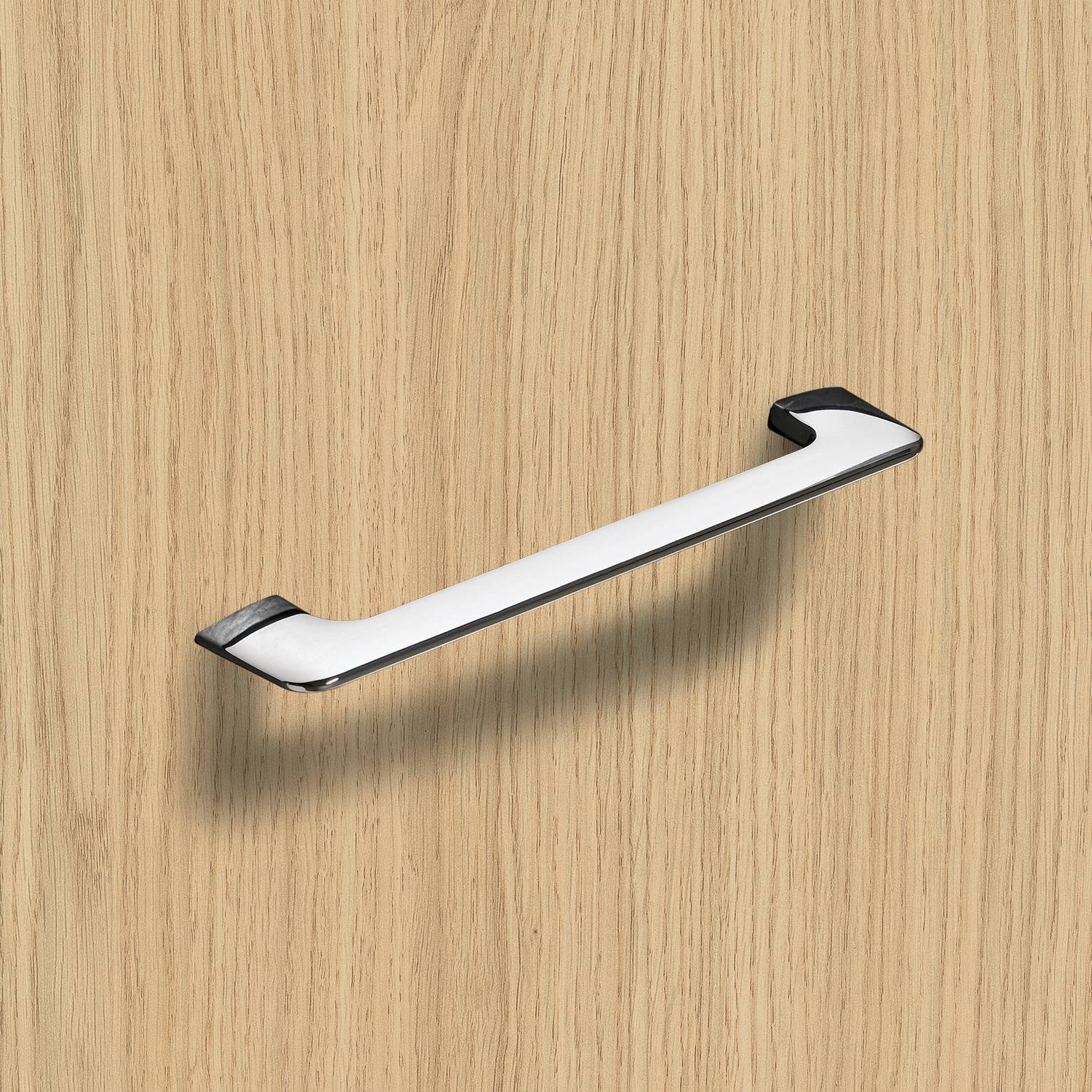 HETTICH Griff Suasa, •–• 160, L 202 mm, B 8 mm, H 38 mm, Verchromt glanz, 9112916 HETTICH Griff Suasa, •–• 160, L 202 mm, B 8 mm, H 38 mm, Verchromt glanz, 9112916