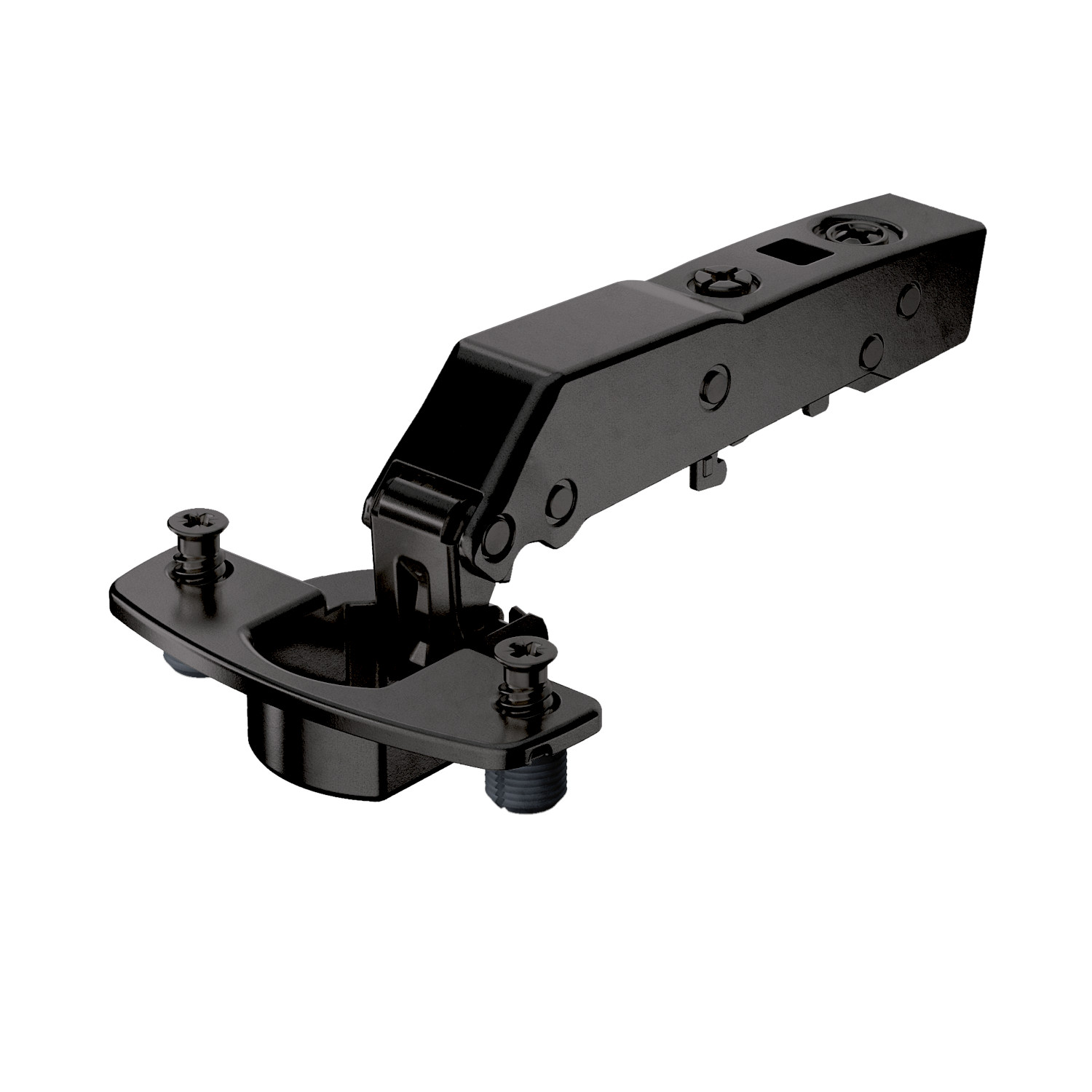 HETTICH Sensys Winkelscharnier W45 ohne Schließautomatik (Sensys 8669 W45), obsidianschwarz, 9091782