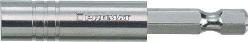PROMAT Bithalter 1/4 Zoll F 6,3 1/4 Zoll C 6,3 Magnet L.65mm PROMAT