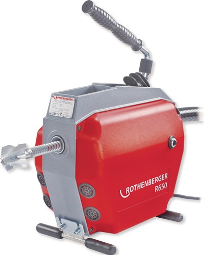 ROTHENBERGER Rohrreinigungsmaschine R 650 230/50 V/Hz 623 U/min 1350 W f.Rohr-D.20-150mm