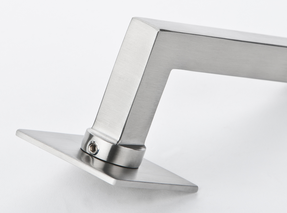 HERMAT Wechselgarnitur mit Rosetten SQUARE 1835/2611.FL/3127/K, Edelstahl