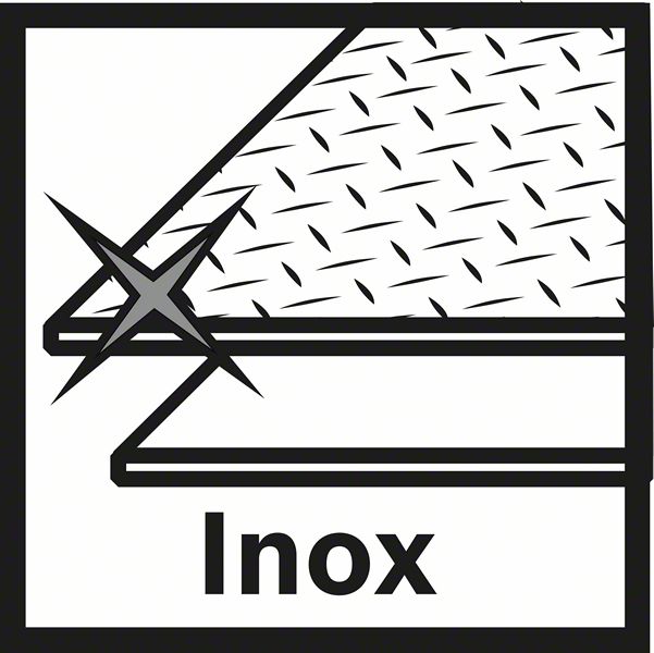 BOSCH Trennscheibe X-LOCK gerade Expert for Inox+Metal AS 60 T INOX BF, 125 x 1 mm