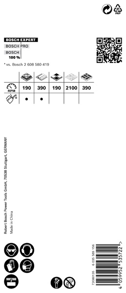 BOSCH EXPERT Tough Material Lochsäge, 44 x 60 mm. Für Dreh- und Schlagbohrer
