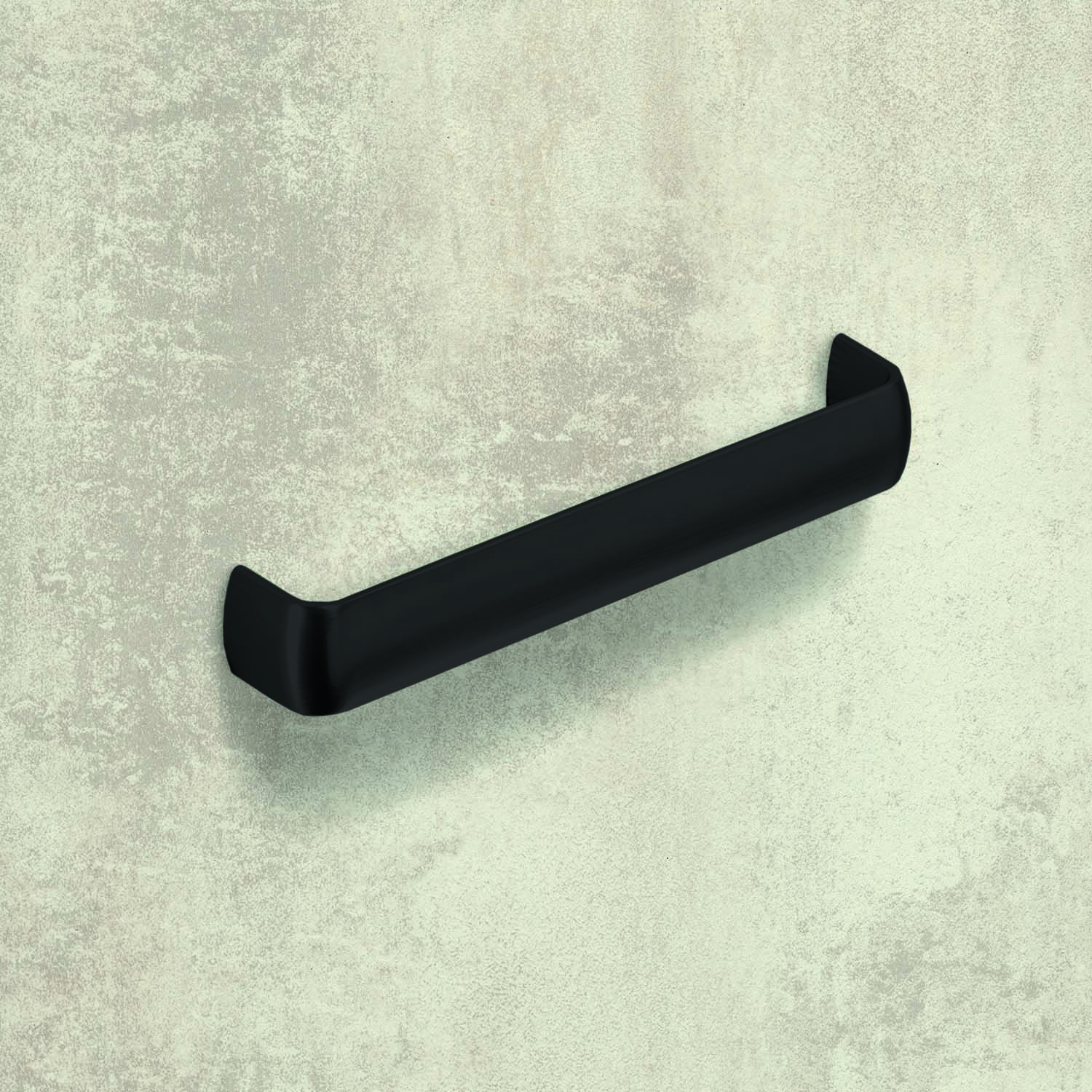 HETTICH Griff Belna, Bohrabstand 128 mm, L 135 mm, B 22 mm, H 29 mm, Schwarz matt, 9345373