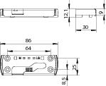 WINKHAUS Sicherheitsschließblech SBS.K.PAD.152, Stahl, WINKHAUS Sicherheitsschließblech SBS.K.PAD.152, Stahl,