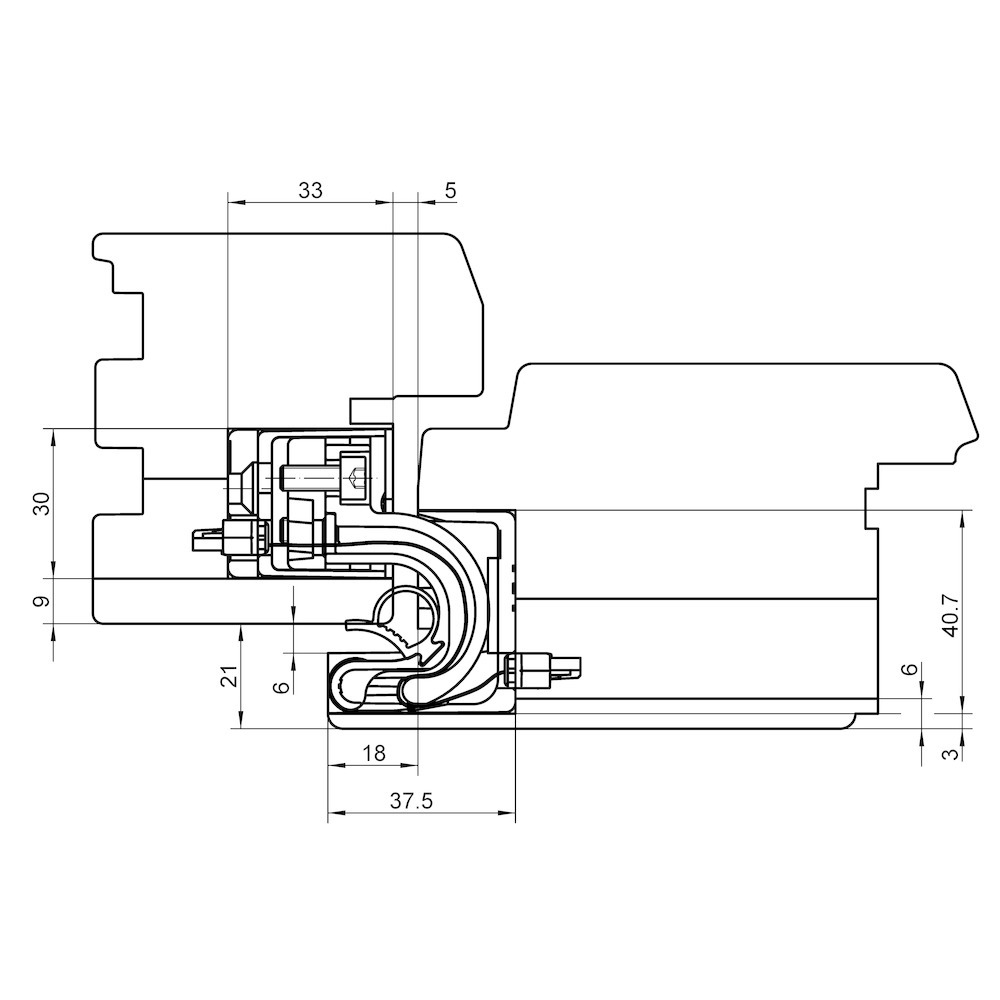 SIMONSWERK Verdecktliegendes Türband TECTUS® TE 680 3D FD Energy