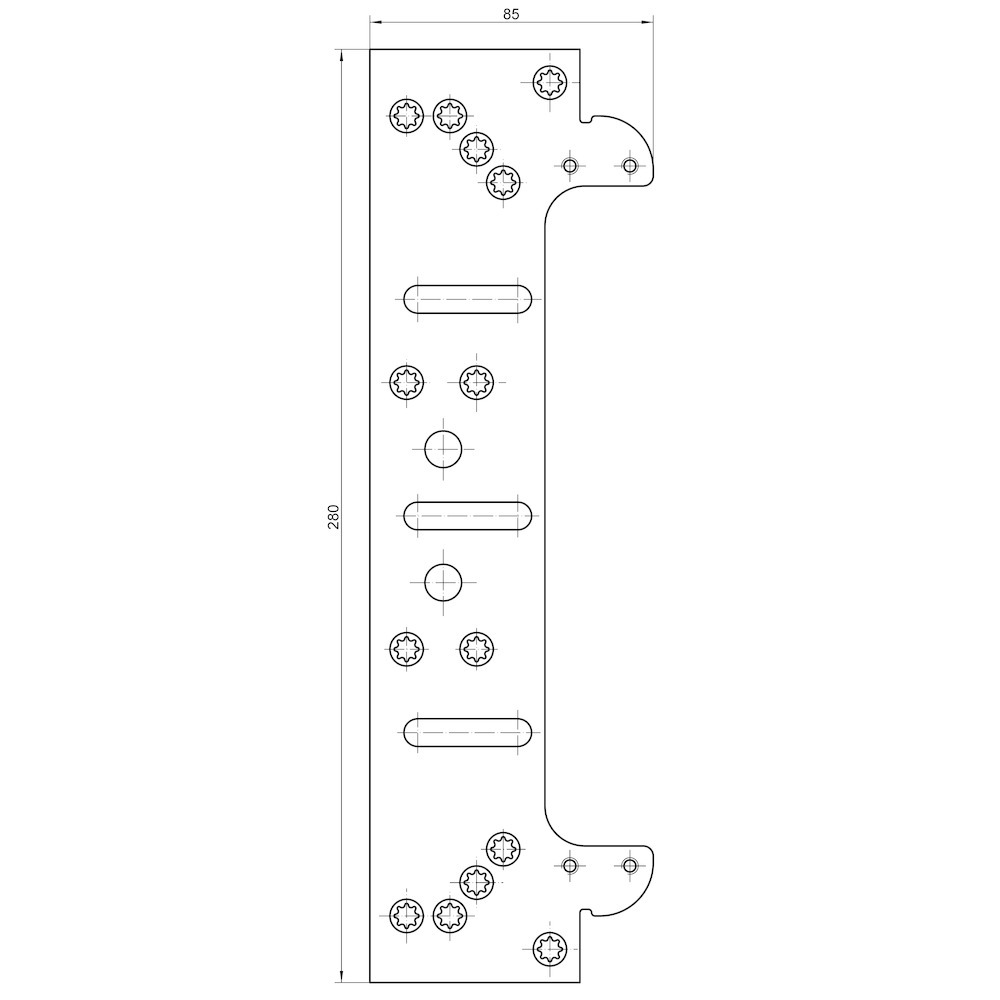 SIMONSWERK Befestigungsplatte TECTUS® TE 640 3D FZ/1