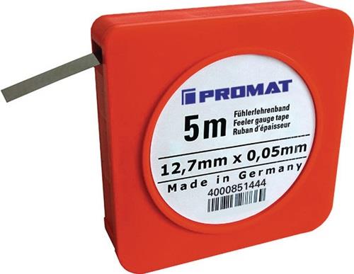PROMAT Fühlerlehrenband S.0,02mm L.5m B.12,7mm PROMAT