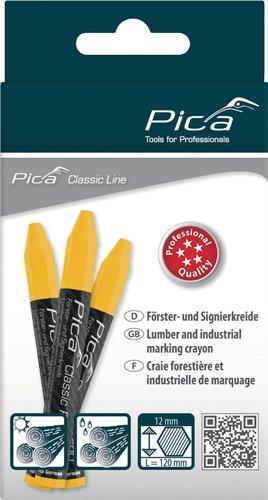 PICA Förster-/Signierkreide Classic PRO 590 gelb papiert 12 St./Schachtel PICA