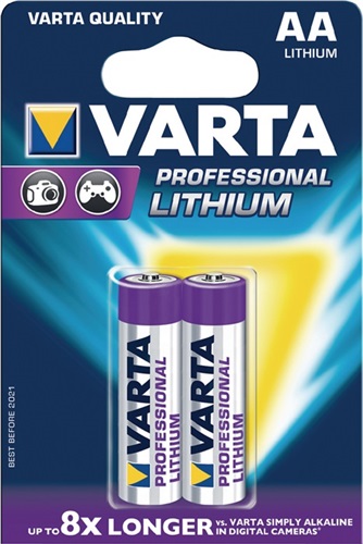 VARTA Batterie ULTRA Lithium 1,5 V AA Mignon 2900 mAh FR14505 6106 2 St./Bl.VARTA