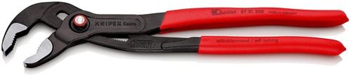 KNIPEX Wasserpumpenzange Cobra® L.300mm Spann-W.60mm pol.Ku.-Überzug Quick Set KNIPEX