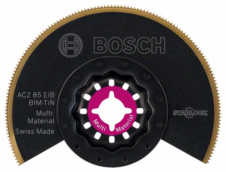 BOSCH BIM-TiN Segmentsägeblatt ACZ 85 EIB, Multi Material, 85 mm, 1er-Pack