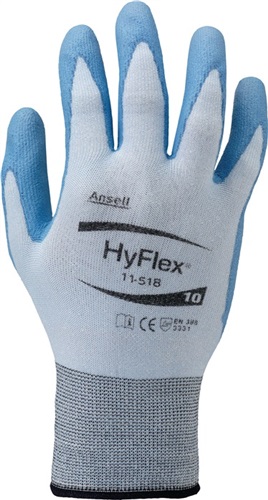 ANSELL Schnittschutzhandschuhe HyFlex® 11-518 Gr.10 blau EN 388 PSA II 12 PA