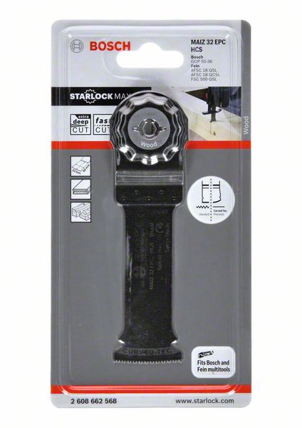 BOSCH HCS Tauchsägeblatt MAIZ 32 EPC Wood, 80 x 32 mm, 1er-Pack
