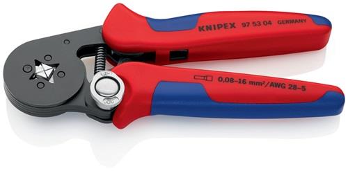 KNIPEX Aderendhülsenzange L.180mm 0,08-10,0+16,0 (AWG 28-5) mm² brün.Mehrkomp.-Hüllen