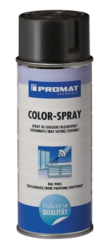 PROMAT Colorspray tiefschwarz seidenmatt RAL 9005 400 ml Spraydose PROMAT CHEMICALS