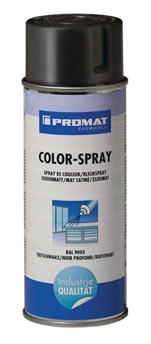 PROMAT CHEMICALS Colorspray tiefschwarz seidenmatt RAL 9005 400 ml Spraydose PROMAT CHEMICALS