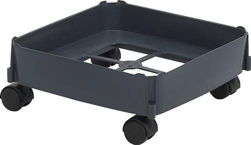 GRAF Fahrwagen m.weichen Rollen Abfallsammler 90l dunkelgrau GRAF