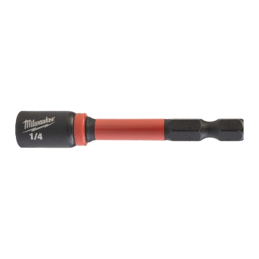 MILWAUKEE 1/4˝ x 65 mm, magnetisch SHOCKWAVE Steckschlüssel 1/4"