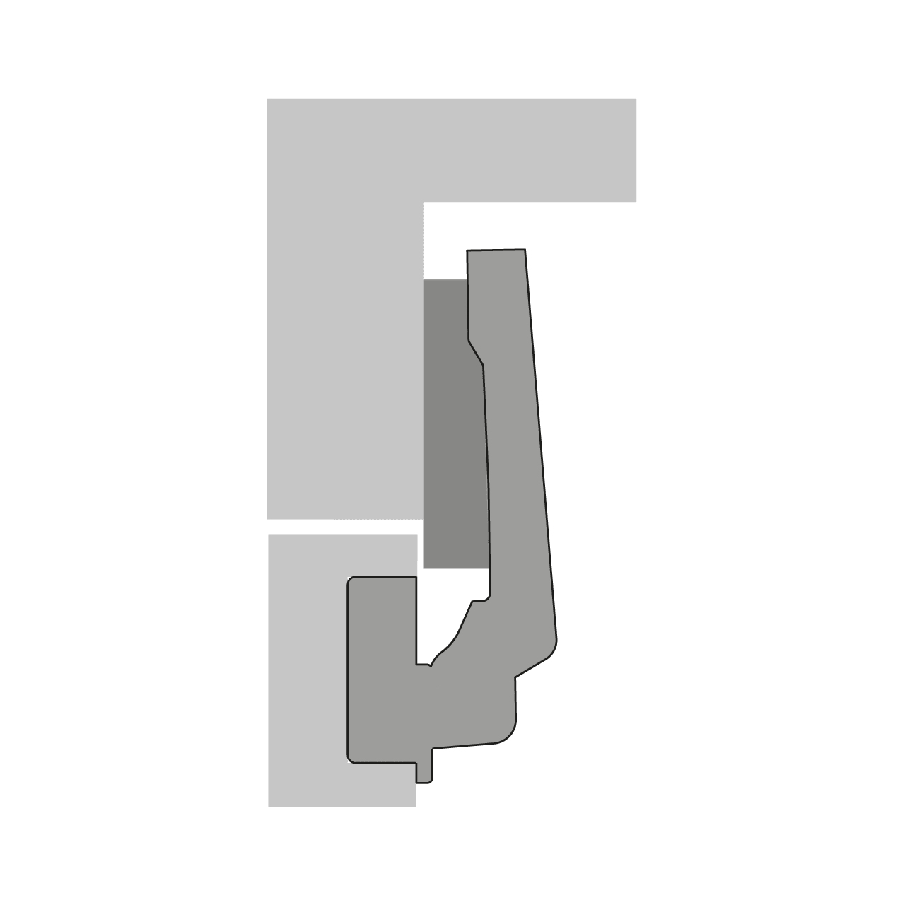 HETTICH Intermat Winkelscharnier W90 (Intermat 9936 W90), 77708 HETTICH Intermat Winkelscharnier W90 (Intermat 9936 W90), 77708