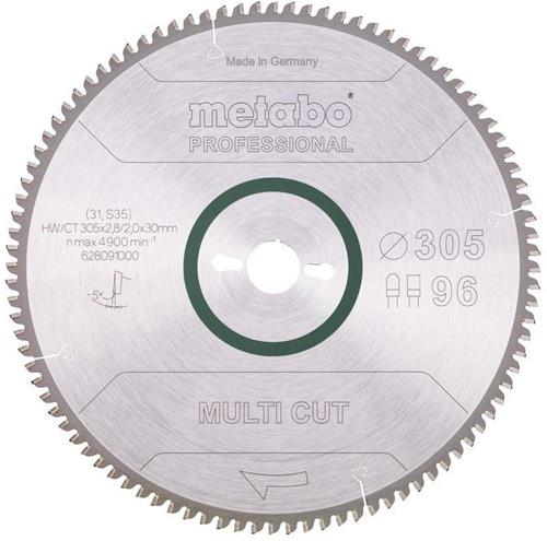 METABO Kreissägeblatt multi cut professional HW/CT 305x30x2,8/2,0 D305xB2,8x30mm 96Z.