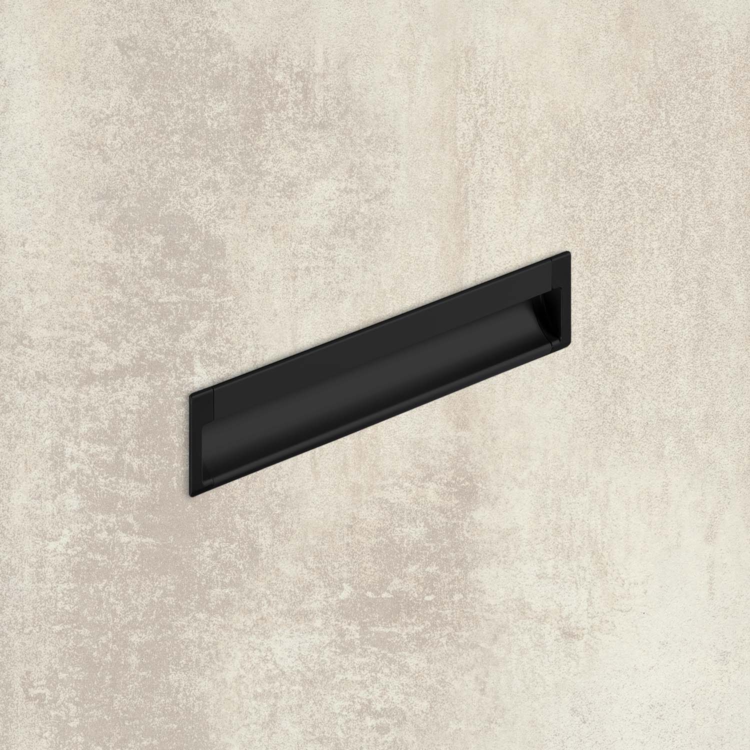 HETTICH Einsetzgriff Spira, L 2000 mm, B 43 mm, H 17.5 mm, Schwarz matt, 9347582