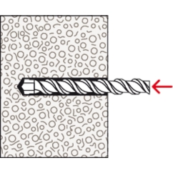 FISCHER Porenbetondübel FTP M6