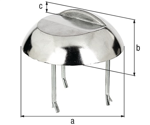 GAH Auflaufstütze Alu-Guss anschr.Betonanker 65mm GAH