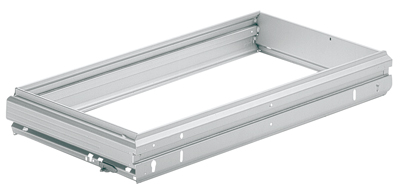 HETTICH Hängeregistraturrahmen Systema Top 2000, 536 x 517 mm, Aluminium Optik, 9011941