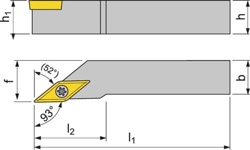 PROMAT Klemmdrehhalter SVJBR 2525 M16 re.vern.Außen PROMAT