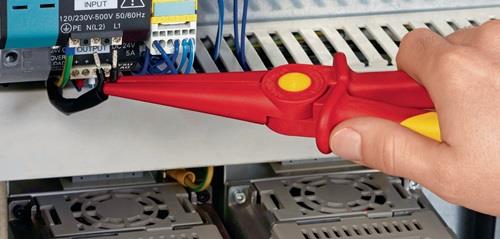 KNIPEX Flachrundzange Gesamt-L.220mm KU.glasfaserverst.m.Weichkunststoff-Zone KNIPEX