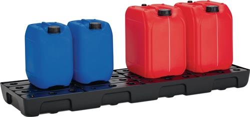 CEMO Regalwanne 28l L1295xB395xH95mm PE m.PE-Rost u.Leckanzeiger CEMO