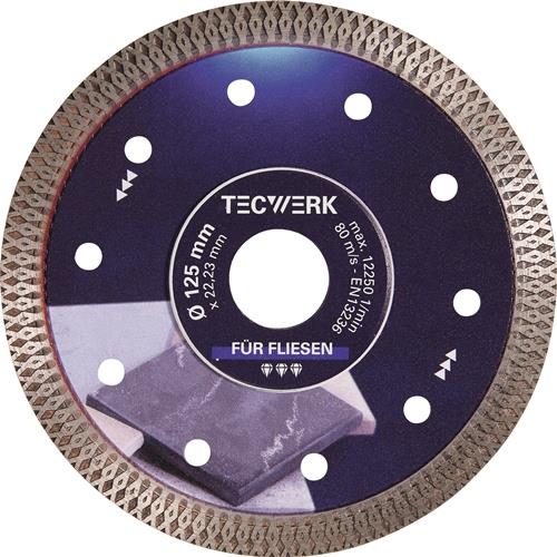 TECWERK Diamanttrennscheibe FLIESEN PRO X D.115mm Bohr.22,23mm TW
