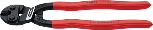 KNIPEX Kompaktbolzenschneider CoBolt® L.250mm Ku.-Überzug ger.4,2mm m.Aussparung