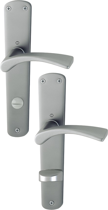 HOPPE® Drückergarnitur mit Langschild Bedford 114L/315, Aluminium HOPPE® Drückergarnitur mit Langschild Bedford 114L/315, Aluminium
