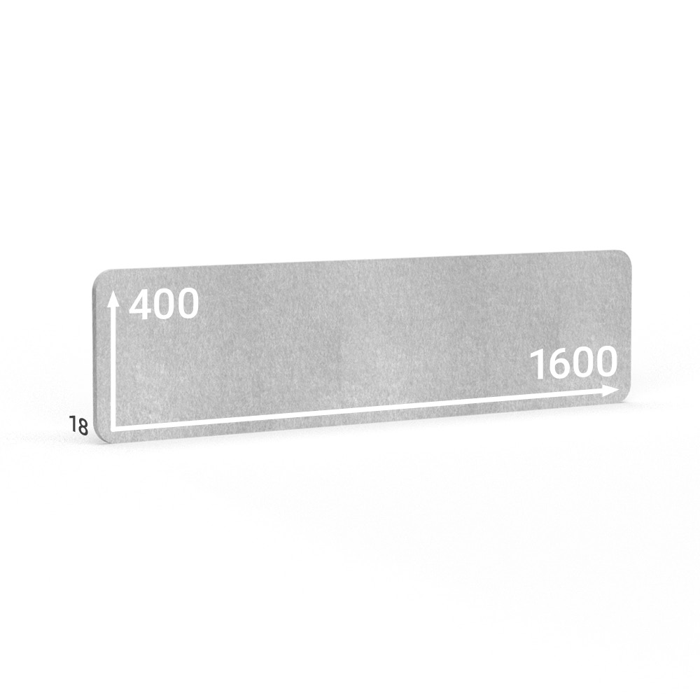 BMB AKUSTIX Vario, HxBxS: 400x1600x18 mm, Hellgrau, AV28