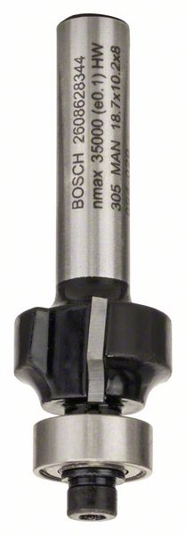 BOSCH Abrundfräser Standard for Wood, 8 mm, R1 3 mm, L 10,2 mm, G 53 mm