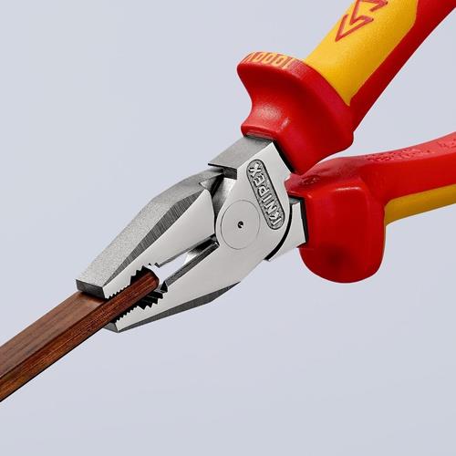 KNIPEX Kraftkombizange L.200mm verchr.Mehrkomp.-Hüllen VDE KNIPEX KNIPEX Kraftkombizange L.200mm verchr.Mehrkomp.-Hüllen VDE KNIPEX