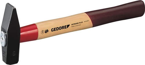 GEDORE Schlosserhammer Rotband-Plus 1000g Stiel-L.360mm Hickory m.Stahlschutzhülse