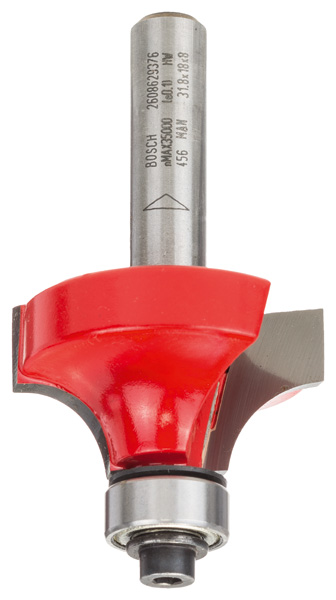 BOSCH Abrundfräser Expert for Wood, 8 mm, D 31,75 mm, R1 9,5 mm, L 18 mm, G 60 mm