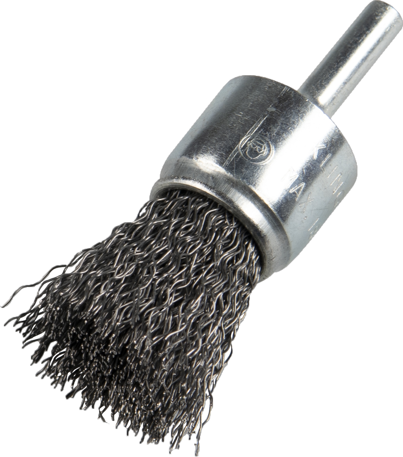 KLINGSPOR Pinselbürste mit Schaft, gewellter Draht BPS 600 W