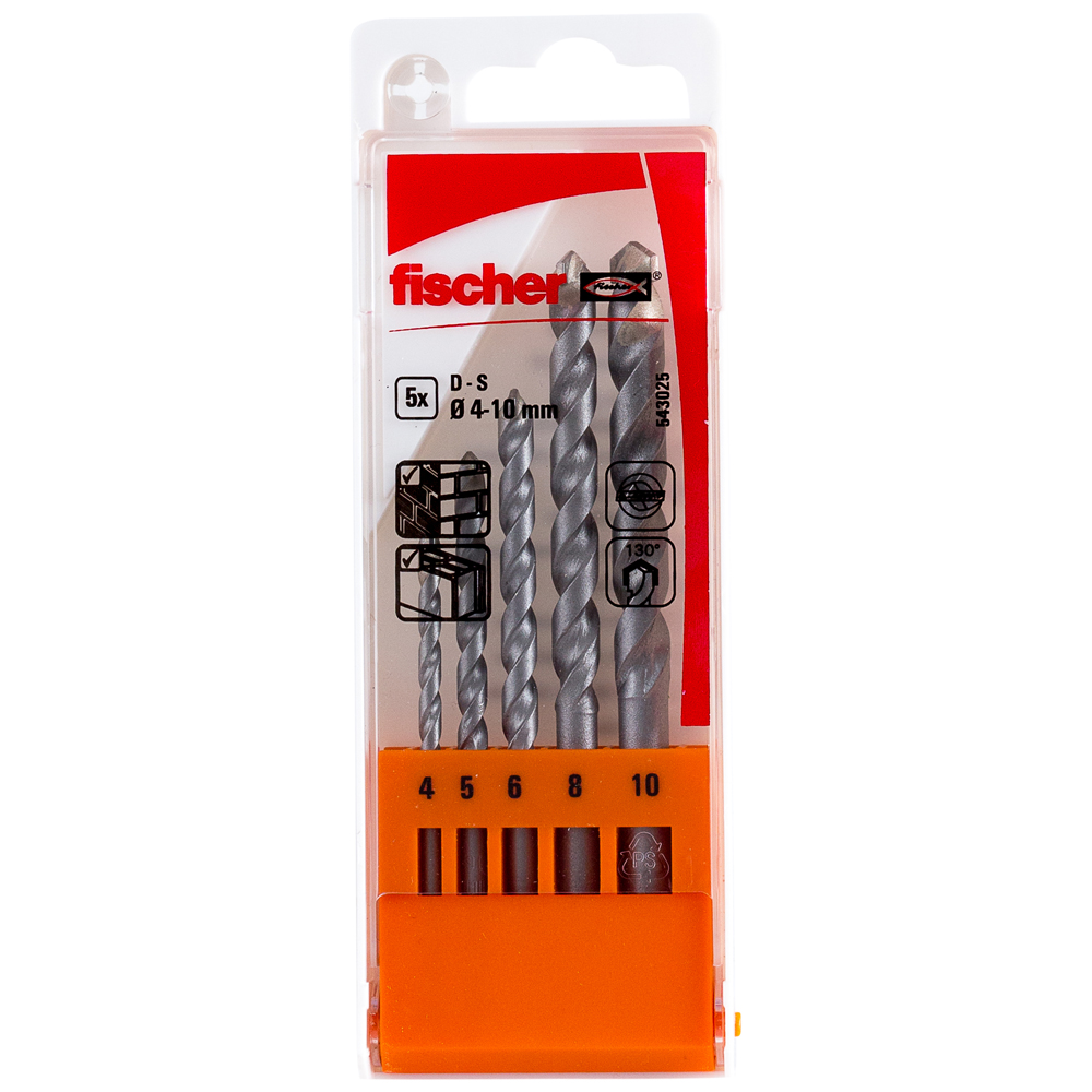 FISCHER Steinbohrer D-S Set 4-10mm P (5)