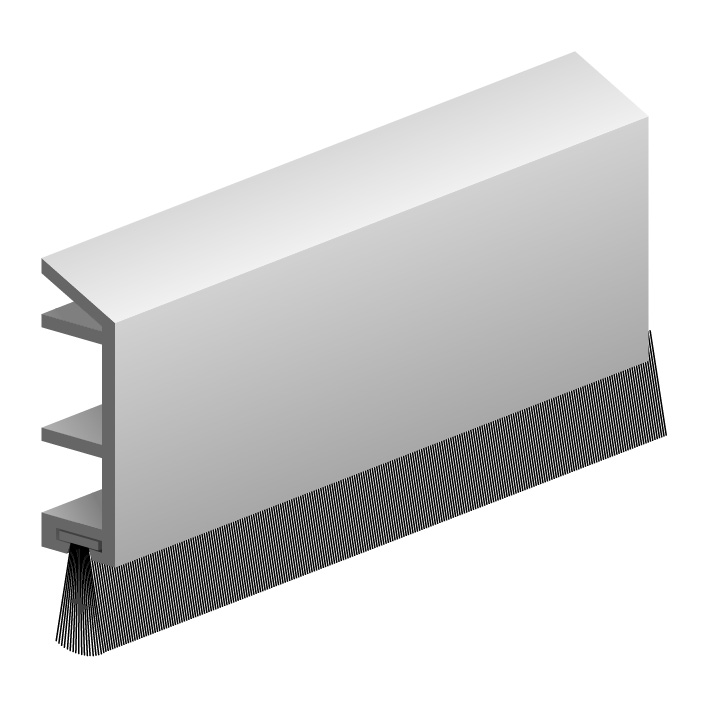 ELLEN Türbodendichtung PDS-B Deko DIY Progr. z. schrauben KF, L 1000mm