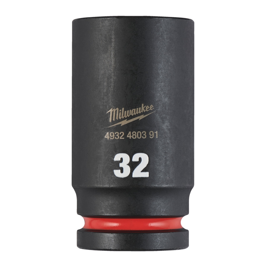 MILWAUKEE 32 x 90 mm SHOCKWAVE Schlagnuss 3/4" lang