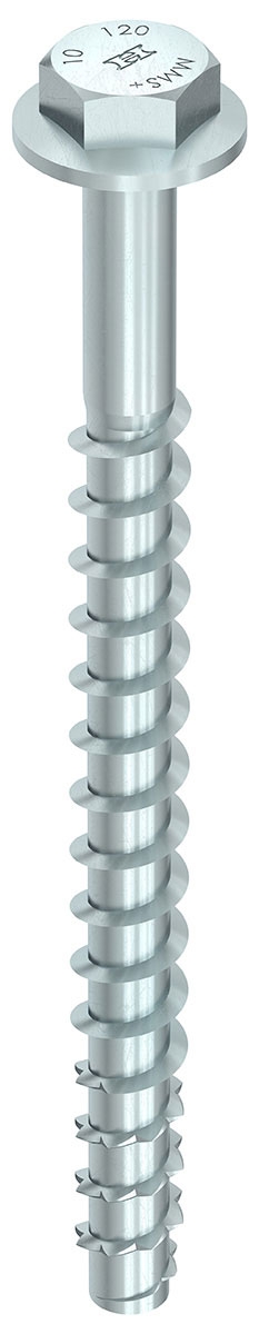 HECO MULTI-MONTI-plus SS 20,0 x 130, Sechskantkopf mit angepresster Scheibe, Sechskantkopf, verzinkt blau, A2K